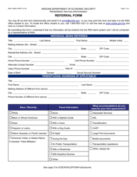 Document preview: Form RSA-1298A Referral Form - Arizona