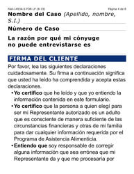 Formulario FAA-1493A-LPS Solicitud De Representante Autorizado (Letra Grande) - Arizona (Spanish), Page 4