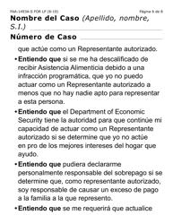 Formulario FAA-1493A-LPS Solicitud De Representante Autorizado (Letra Grande) - Arizona (Spanish), Page 6