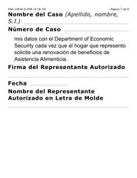 Formulario FAA-1493A-LPS Solicitud De Representante Autorizado (Letra Grande) - Arizona (Spanish), Page 7