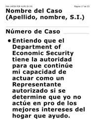 Formulario FAA-1493A-XLPS Solicitud De Representante Autorizado (Letra Extra Grande) - Arizona (Spanish), Page 17