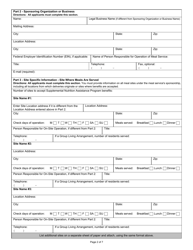 Form FNS-252-2 Usda Supplemental Nutrition Assistance Program Application for Meal Services, Page 2