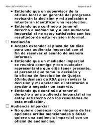 Formulario RSA-1367A-SLP Solicitud De Apelacion (Letra Grande) - Arizona (Spanish), Page 6