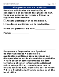 Formulario RSA-1367A-SLP Solicitud De Apelacion (Letra Grande) - Arizona (Spanish), Page 8