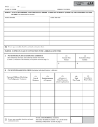 Form 635 Report of Lobbyist Employer and Report of Lobbying Coalition - California, Page 4