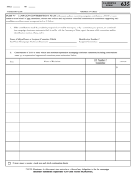 Form 635 Report of Lobbyist Employer and Report of Lobbying Coalition - California, Page 8