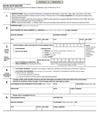 Form STD204 Payee Data Record - California