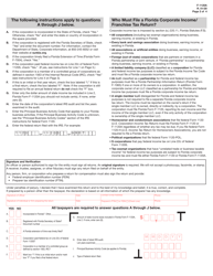 Form F-1120A Florida Corporate Short Form Income Tax Return - Florida, Page 2