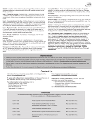 Form F-1120A Florida Corporate Short Form Income Tax Return - Florida, Page 4