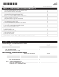 Form F-1120 Florida Corporate Income/Franchise Tax Return - Florida, Page 5