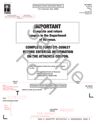 Document preview: Form DR-309637 Petroleum Carrier Information Return - Florida
