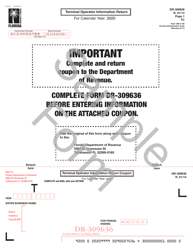 Document preview: Form DR-309636 Terminal Operator Information Return - Florida