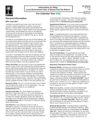 Instructions for Form DR-309634 Local Government User of Diesel Fuel Tax Return - Florida