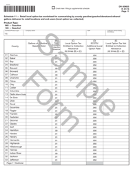 Form DR-309635 Blender Fuel Tax Return - Florida, Page 11