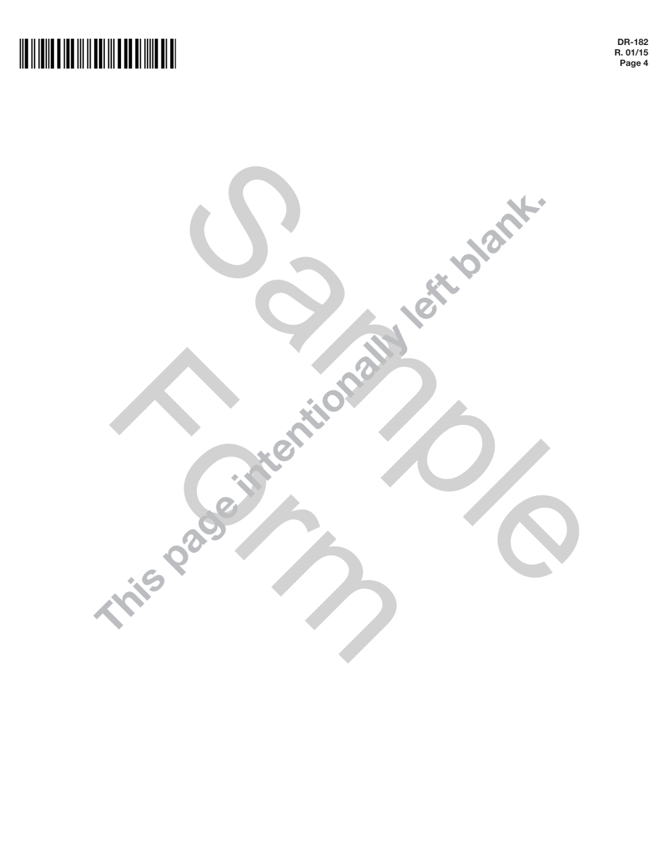 Form DR-182 Florida Air Carrier Fuel Tax Return - Florida, Page 4