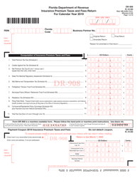 Document preview: Form DR-908 Insurance Premium Taxes and Fees Return - Florida