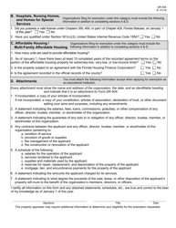 Form DR-504 Ad Valorem Tax Exemption Application and Return - Florida, Page 2