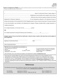 Form DR-26A Assignment of Rights to Refund of Tax - Florida, Page 2