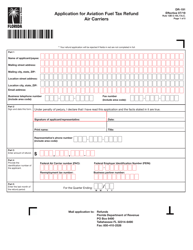 Document preview: Form DR-191 Application for Aviation Fuel Tax Refund - Air Carriers - Florida