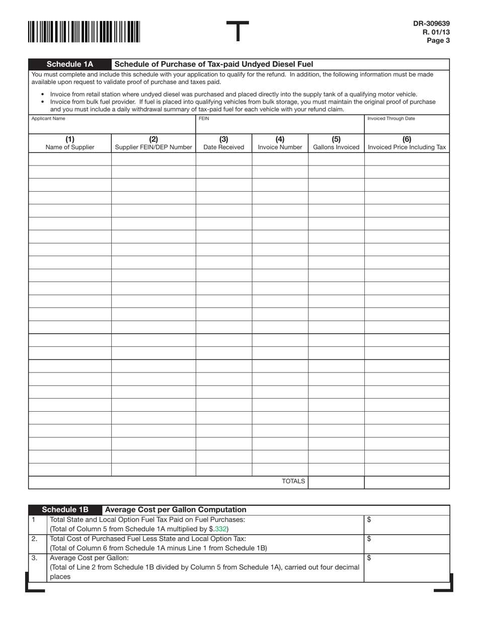 Form DR-309639 - Fill Out, Sign Online and Download Printable PDF ...