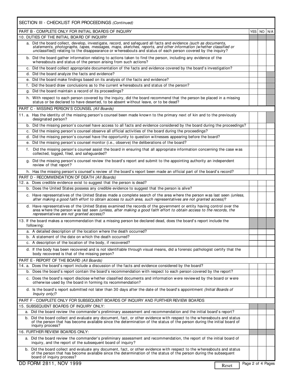 DD Form 2811 Fill Out Sign Online And Download Fillable PDF