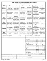 DA Form 7764-1 Army Musician Proficiency Assessment (Ampa) (Trumpet), Page 2