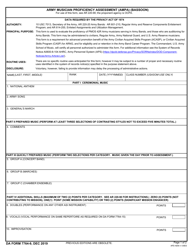 DA Form 7764-9 Army Musician Proficiency Assessment (Ampa) (Bassoon)