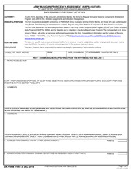 Document preview: DA Form 7764-13 Army Musician Proficiency Assessment (Ampa) (Guitar)