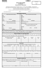 Document preview: Form STC12:32I Industrial Business Property Return - West Virginia