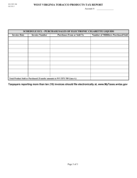 Form WV/TPT-709 West Virginia Tobacco Products Tax Report - West Virginia, Page 3