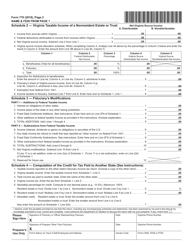 Form 770 Virginia Fiduciary Income Tax Return - Virginia, Page 2