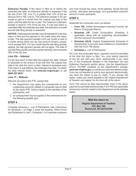 Instructions for Form 765 Unified Nonresident Individual Income Tax Return (Composite Return) - Virginia, Page 8