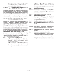 Instructions for Form 770 Virginia Fiduciary Income Tax Return - Virginia, Page 18