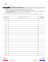 Form REV-775 Personal Income Tax Employee Business Expense Affidavit - Pennsylvania, Page 2