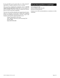 Form OR-PS (150-101-190) Care Provider Statement - Oregon, Page 4