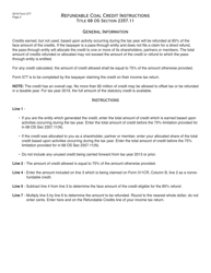 Form 577 Refundable Coal Credit - Oklahoma, Page 2