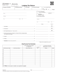 Form STH20006-A Lodging Tax Return (For Filing Returns After July 1, 2017) - Oklahoma, Page 2