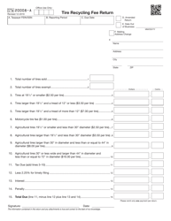 Form STW20008-A Tire Recycling Fee Return - Oklahoma, Page 2