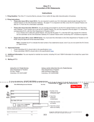Form IT3 &quot;Transmittal of Wage and Tax Statements&quot; - Ohio