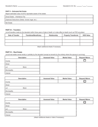 Form L-4 Affidavit Requesting Preliminary Waivers: Resident Decedents - New Jersey, Page 3