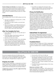 Document preview: Instructions for Form NJ-1040-HW Property Tax Credit Application and Wounded Warrior Caregivers Credit Application - New Jersey