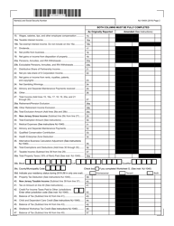 Form NJ-1040X New Jersey Amended Resident Income Tax Return - New Jersey, Page 2