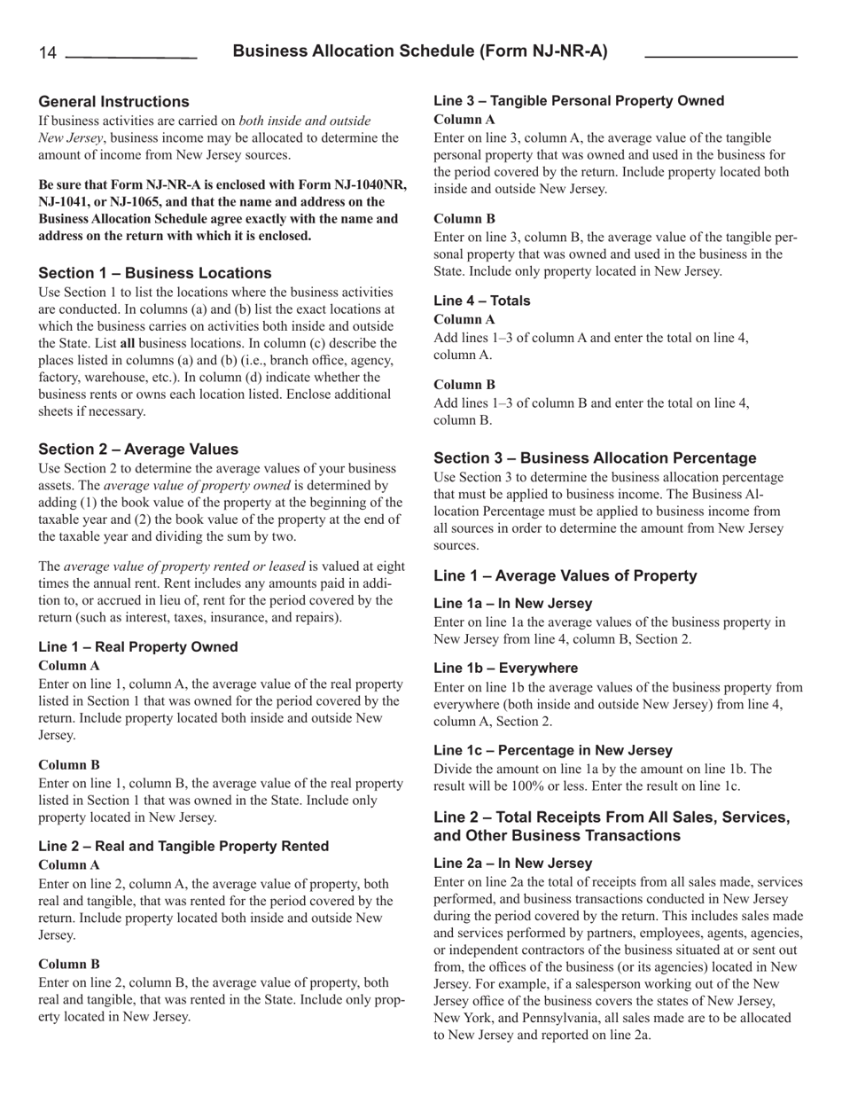 Instructions for Form NJ-1041 New Jersey Income Tax Fiduciary Return - New Jersey, Page 16