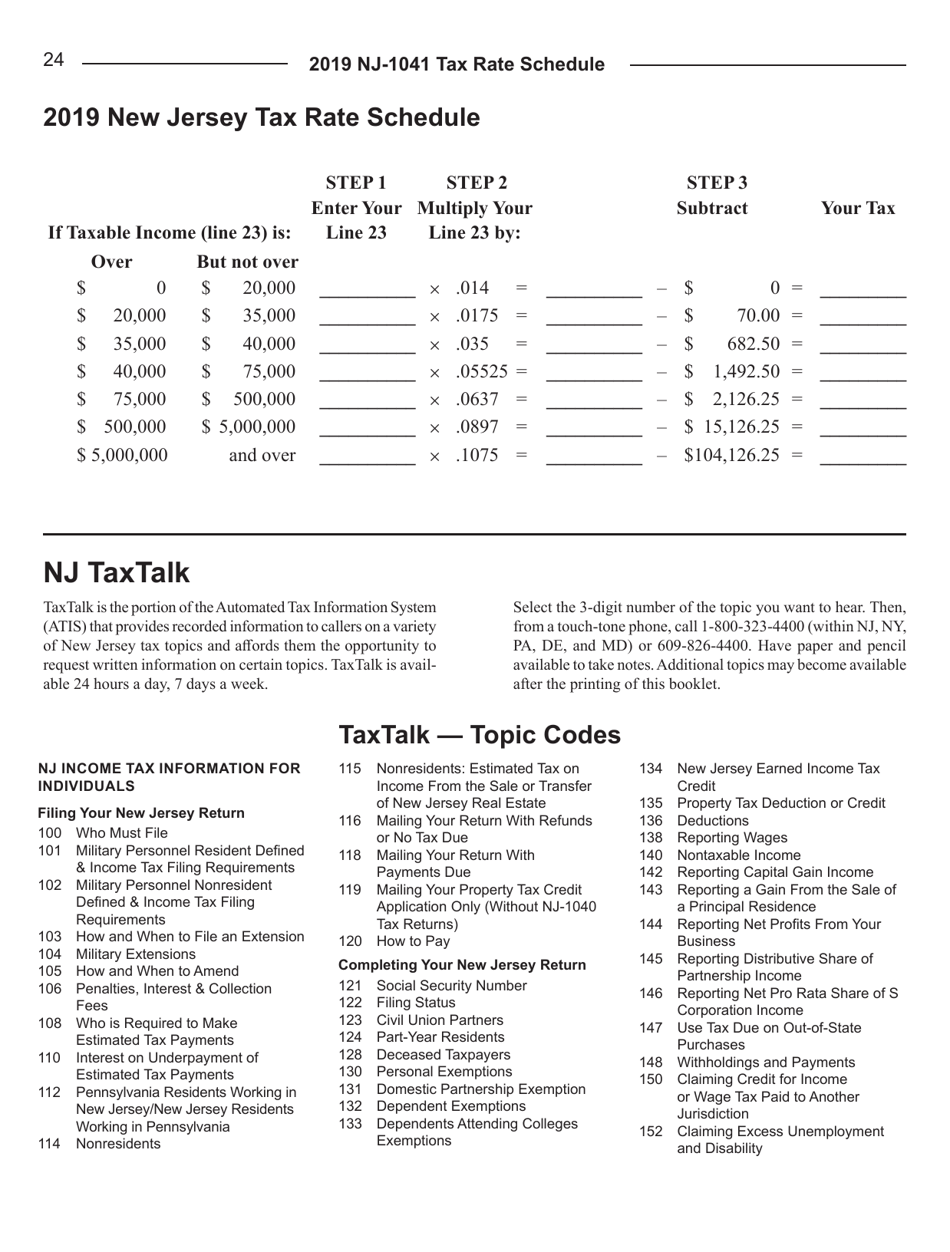 Instructions for Form NJ-1041 New Jersey Income Tax Fiduciary Return - New Jersey, Page 26