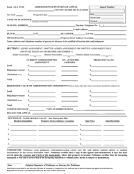 Form AA-1 Added/Omitted Petition of Appeal - New Jersey