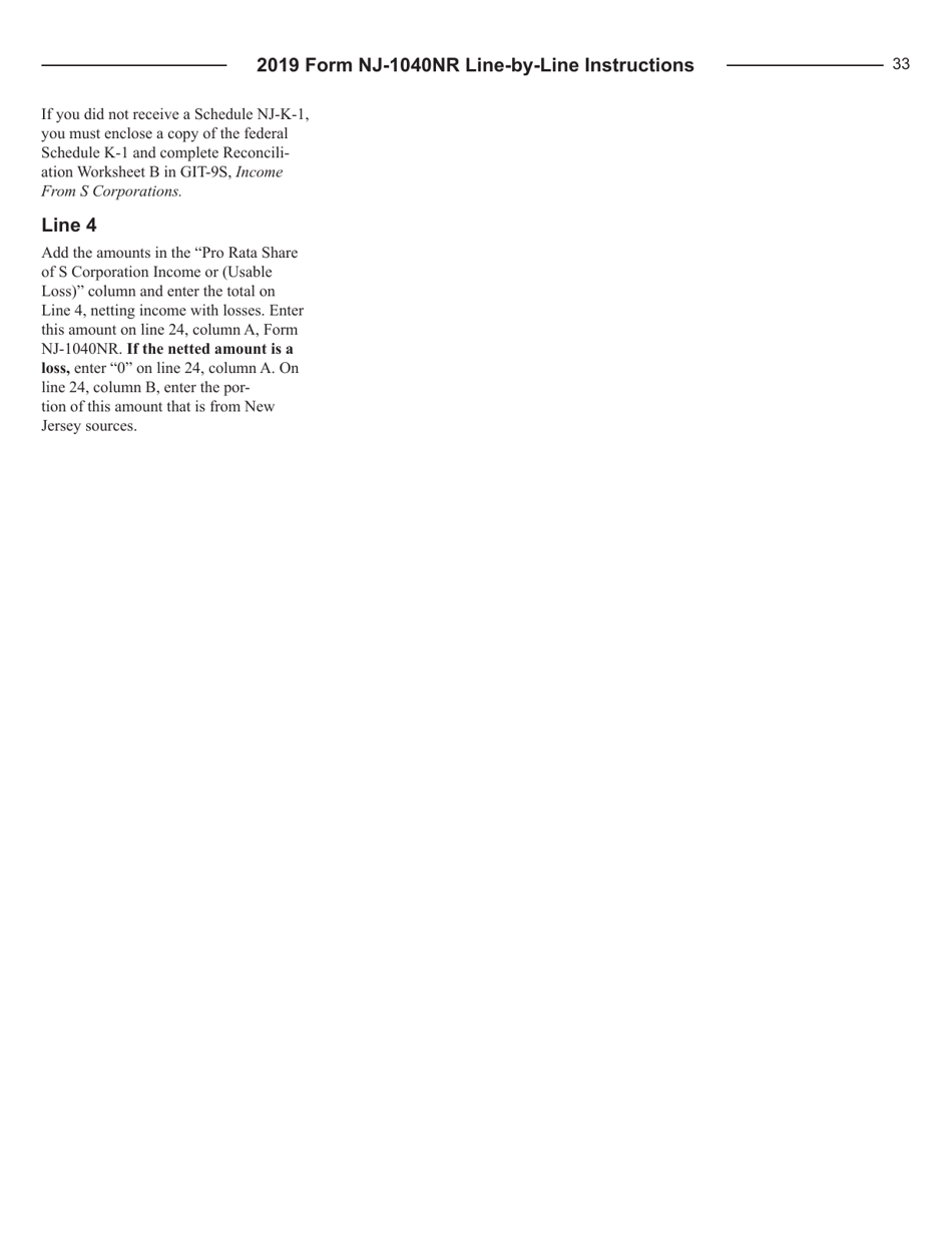 Instructions for Form NJ-1040NR New Jersey Income Tax Nonresident Return - New Jersey, Page 33