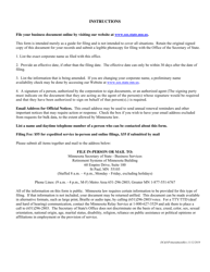 Minnesota Business &amp; Nonprofit Corporations Amendment to Articles of Incorporation - Minnesota, Page 2