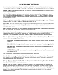 Application for Farmland Classification - Maine, Page 3