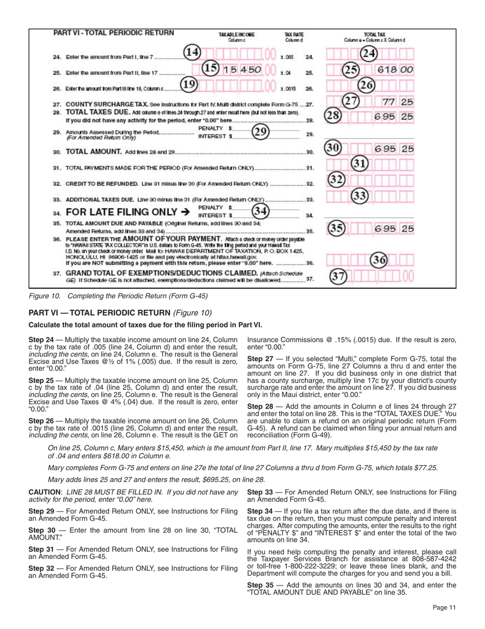Instructions for Form G-45, G-49 - Hawaii, Page 11
