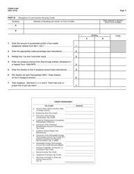 Form N-586 Tax Credit for Low-Income Housing - Hawaii, Page 2